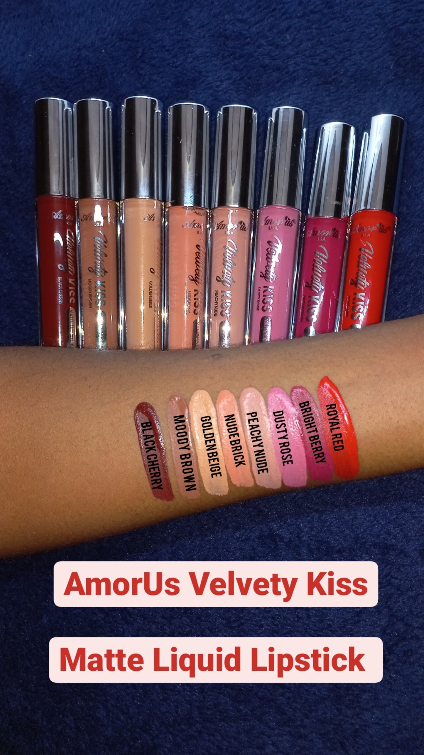 AmorUs Velvety Kiss Matte Liquid Lipstick