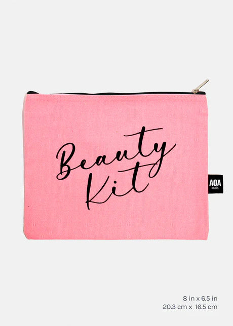 Beauty Kit Canvas Pouch