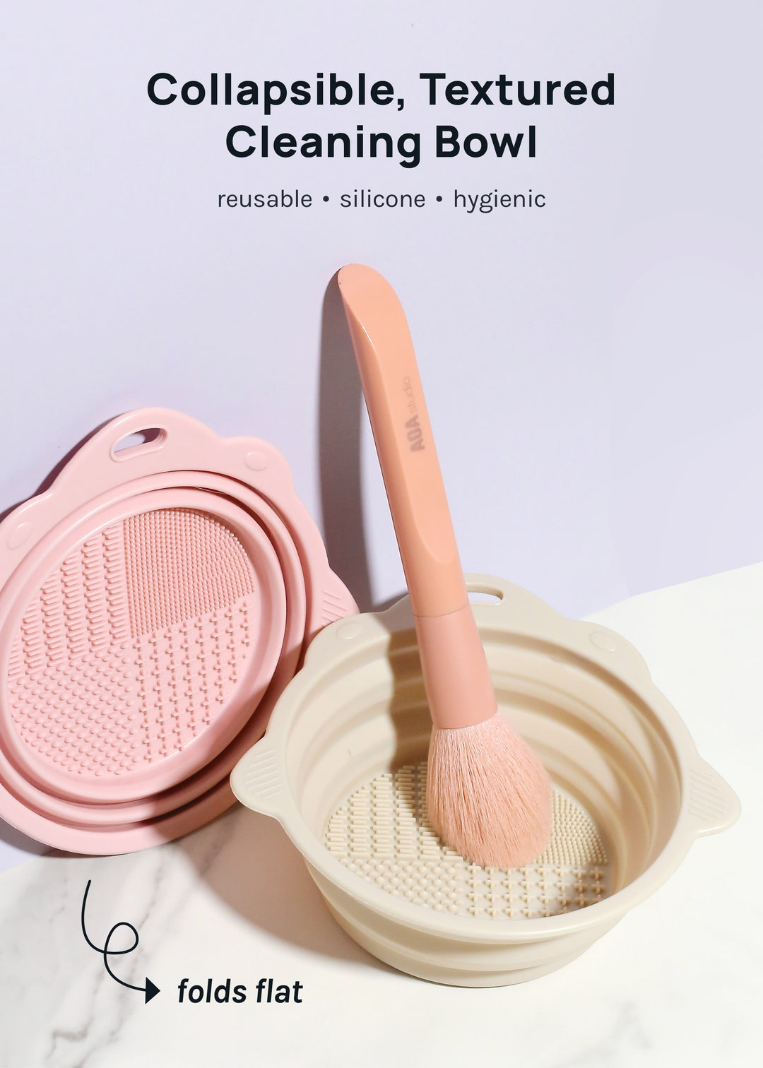 Collapsible Silicione Brush Cleaning Bowl