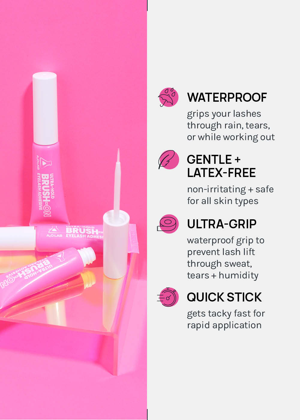 AOA Ultra-Hold Brush-On Eyelash Adhesive
