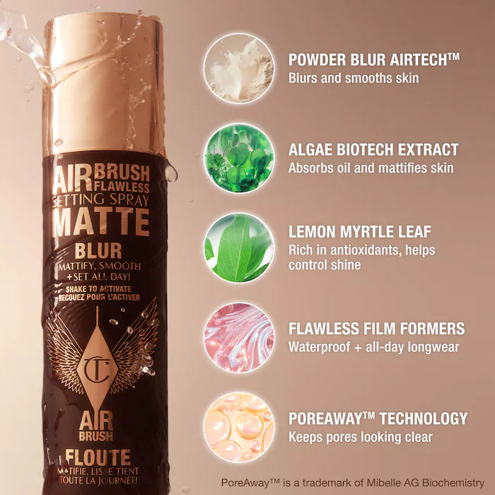 Charlotte Tilbury Airbrush Flawless Matte Blurring and Waterproof Setting Spray