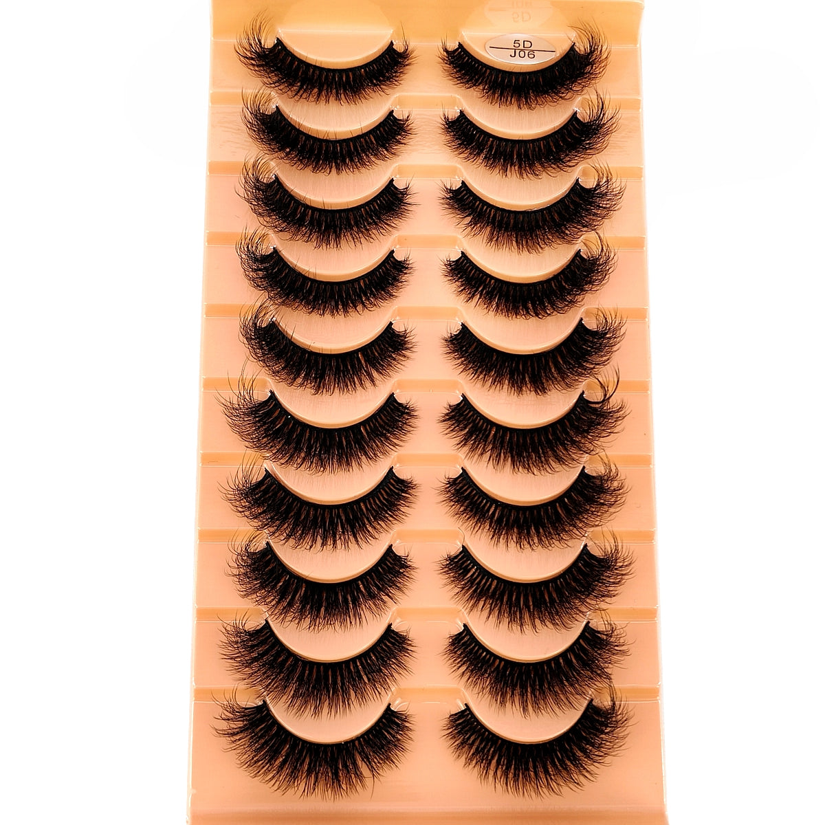 10 Pairs of Faux Mink Eyelashes - J06