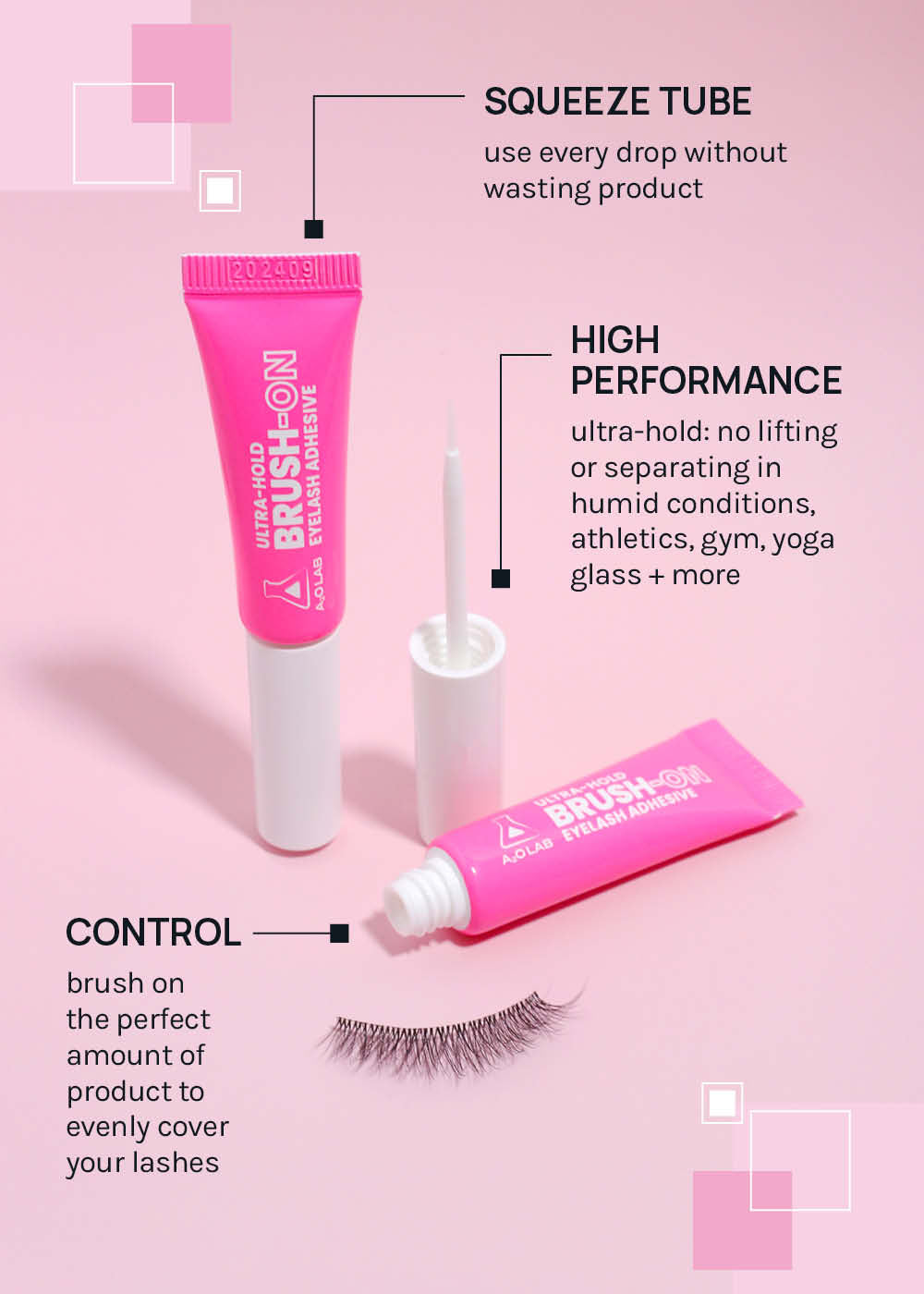 AOA Ultra-Hold Brush-On Eyelash Adhesive