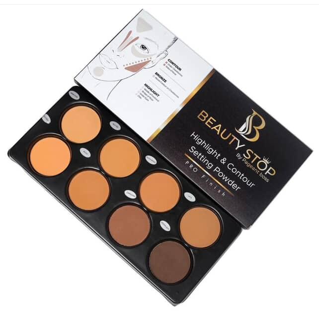 Beauty Stop Highlight & Contour Setting Powder – Pro Finish