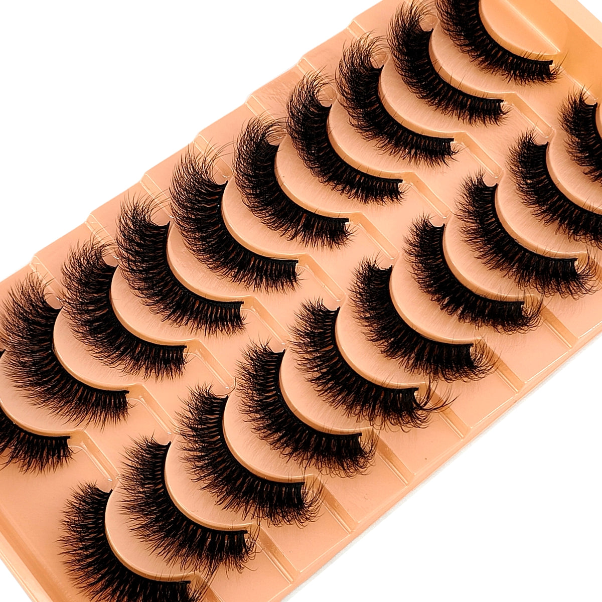 10 Pairs of Faux Mink Eyelashes - J06