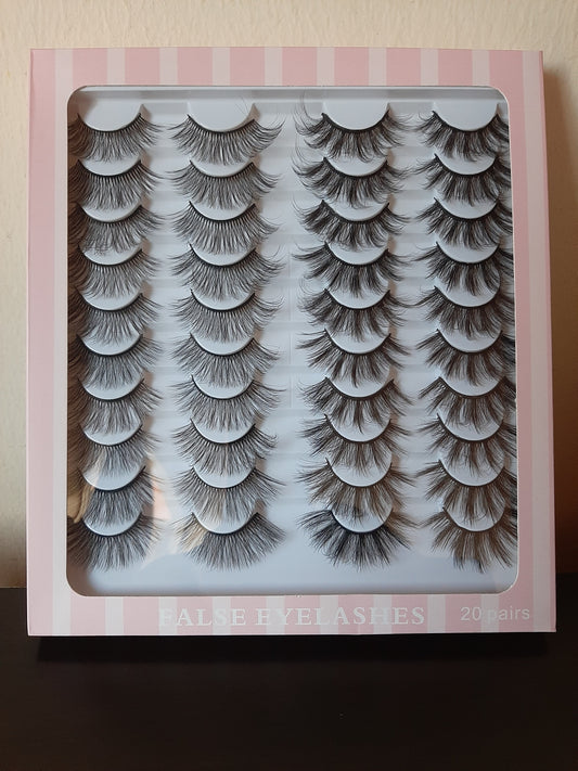 20 Pairs of Faux Mink Lashes - #1