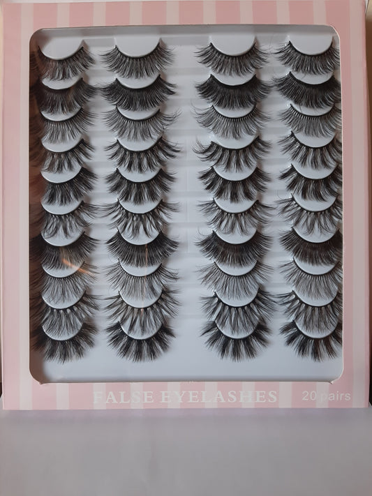20 Pairs of Faux Mink Lashes - #11