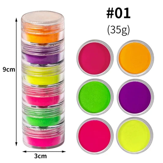 Neon Eyeshadow Pigment Stack (Set of 6)