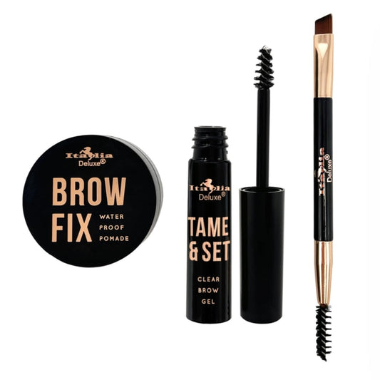 Italian Deluxe Brow Fix Kit - Dark Brown