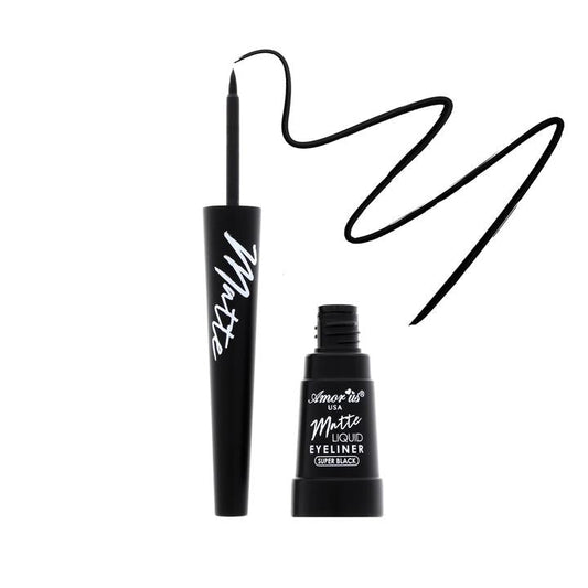 Amor Us Matte Liquid Eyeliner - Super Black