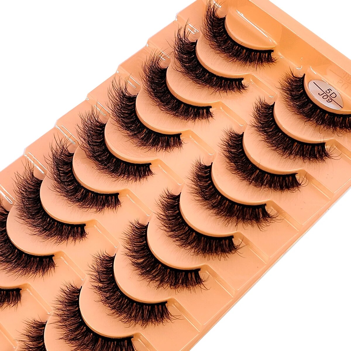 10 Pairs of Faux Mink Eyelashes - J09