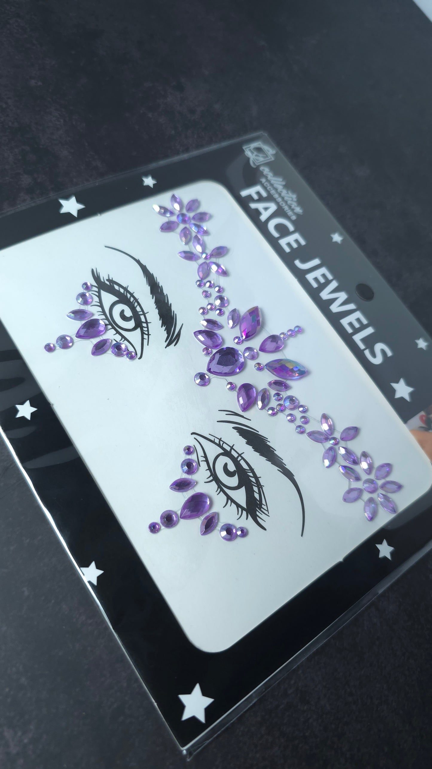 Flower Pattern Carnival Face Gems