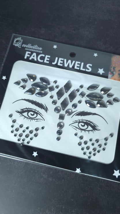 Black Carnival Face Gem