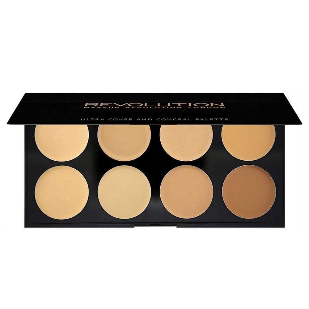 Makeup Revolution Ultra Cover and Concealer Palette - Medium to Dark