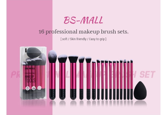 BS-Mall Brush Set - Black and Pink