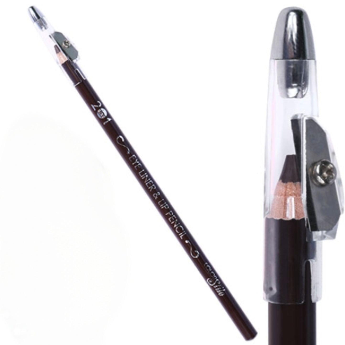Color Stilo 2-in-1 Eyeliner and Lip Liner Pencil - Dark Brown