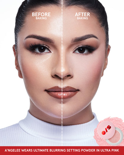 One Size Ultimate Blurring Setting Powder - Ultra Pink (Travel Size)