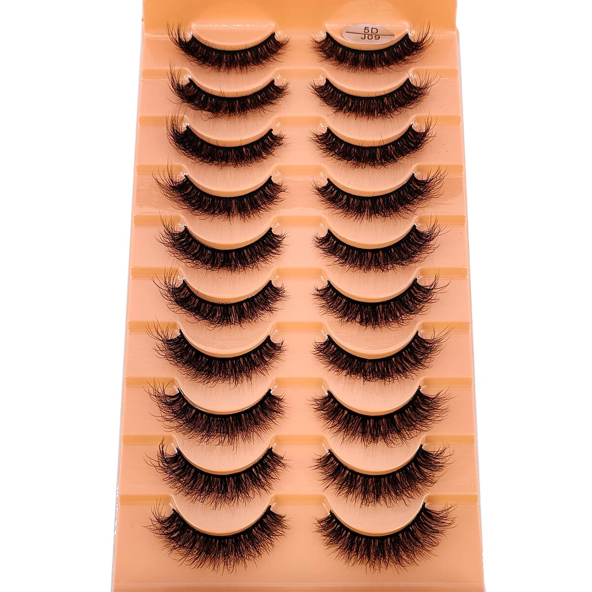 10 Pairs of Faux Mink Eyelashes - J09