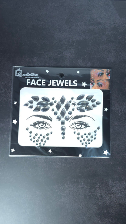Black Carnival Face Gem