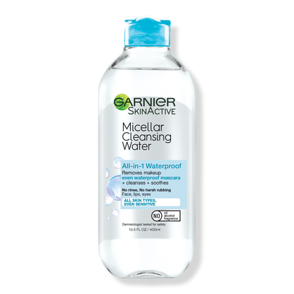 Garnier SkinActive Micellar Water Waterproof Makeup Remover and Facial Cleanser - 400ml