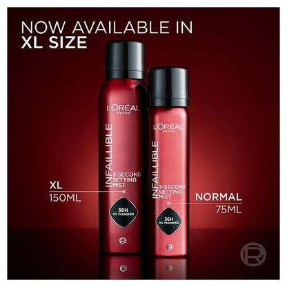 L'Oréal Infallible 3-Second Setting Mist - XL