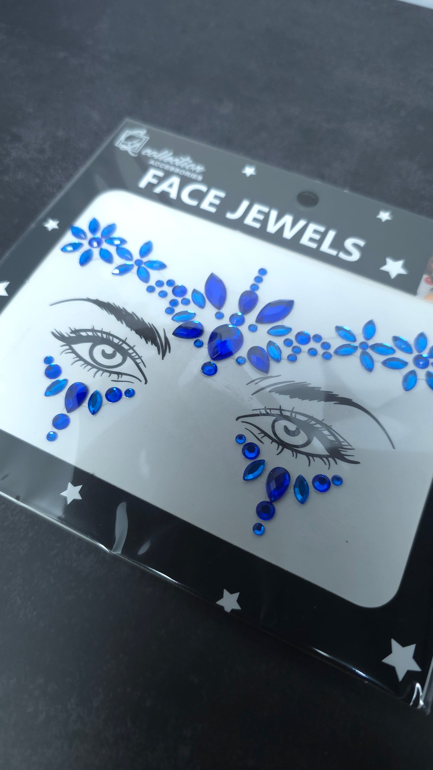 Flower Pattern Carnival Face Gems